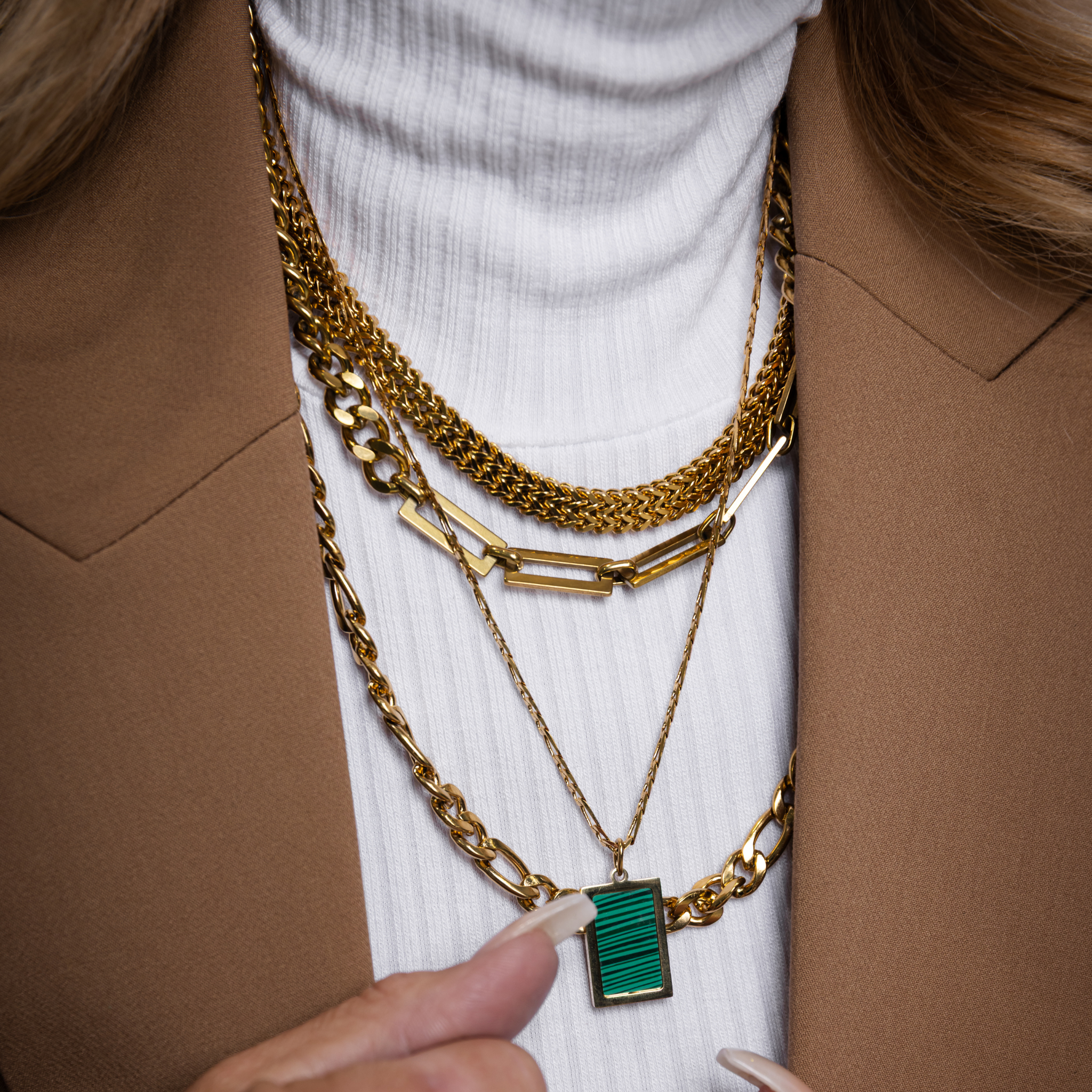 Cascade Curb Necklace
