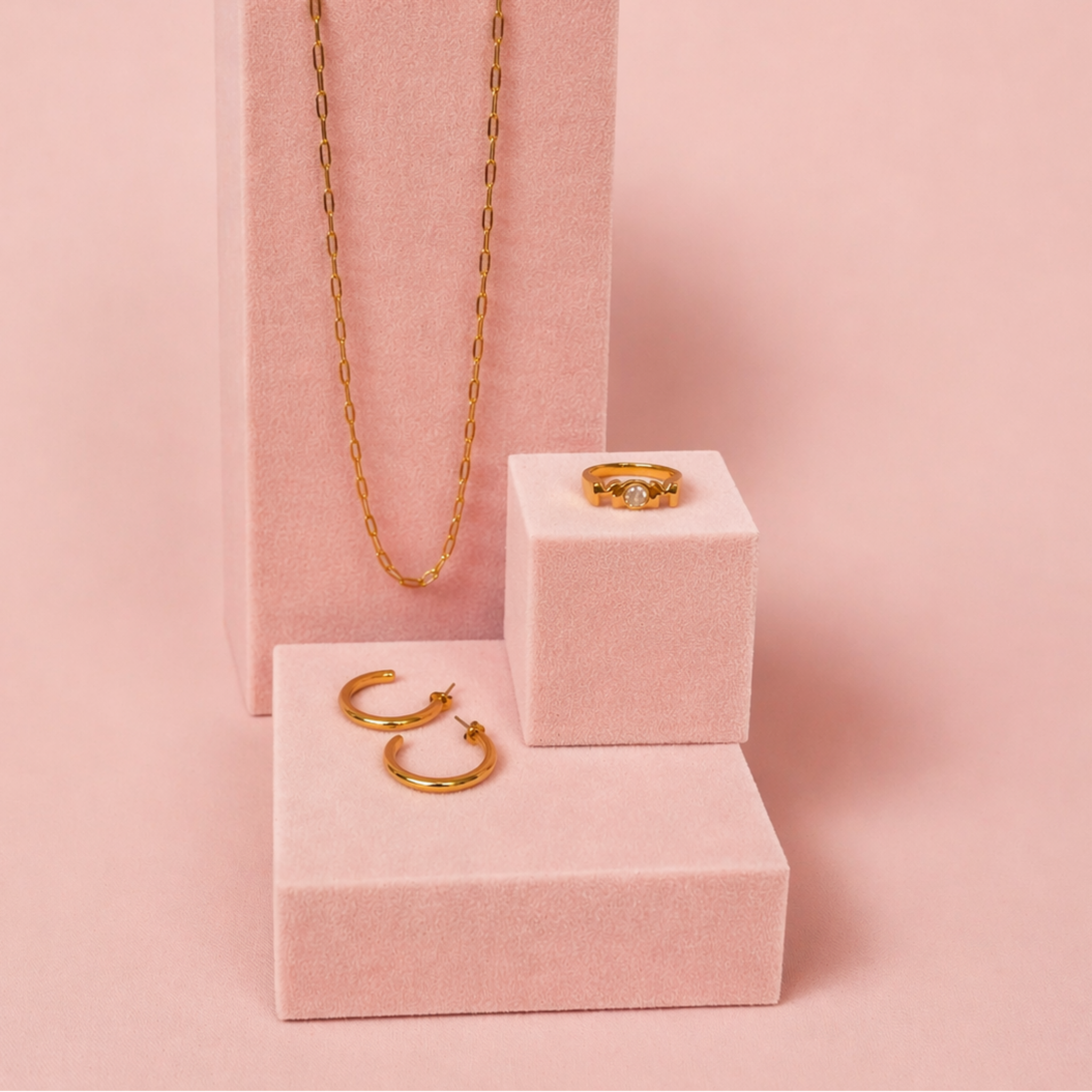 Mom Signature Set | Waterproof 18K Gold PVD