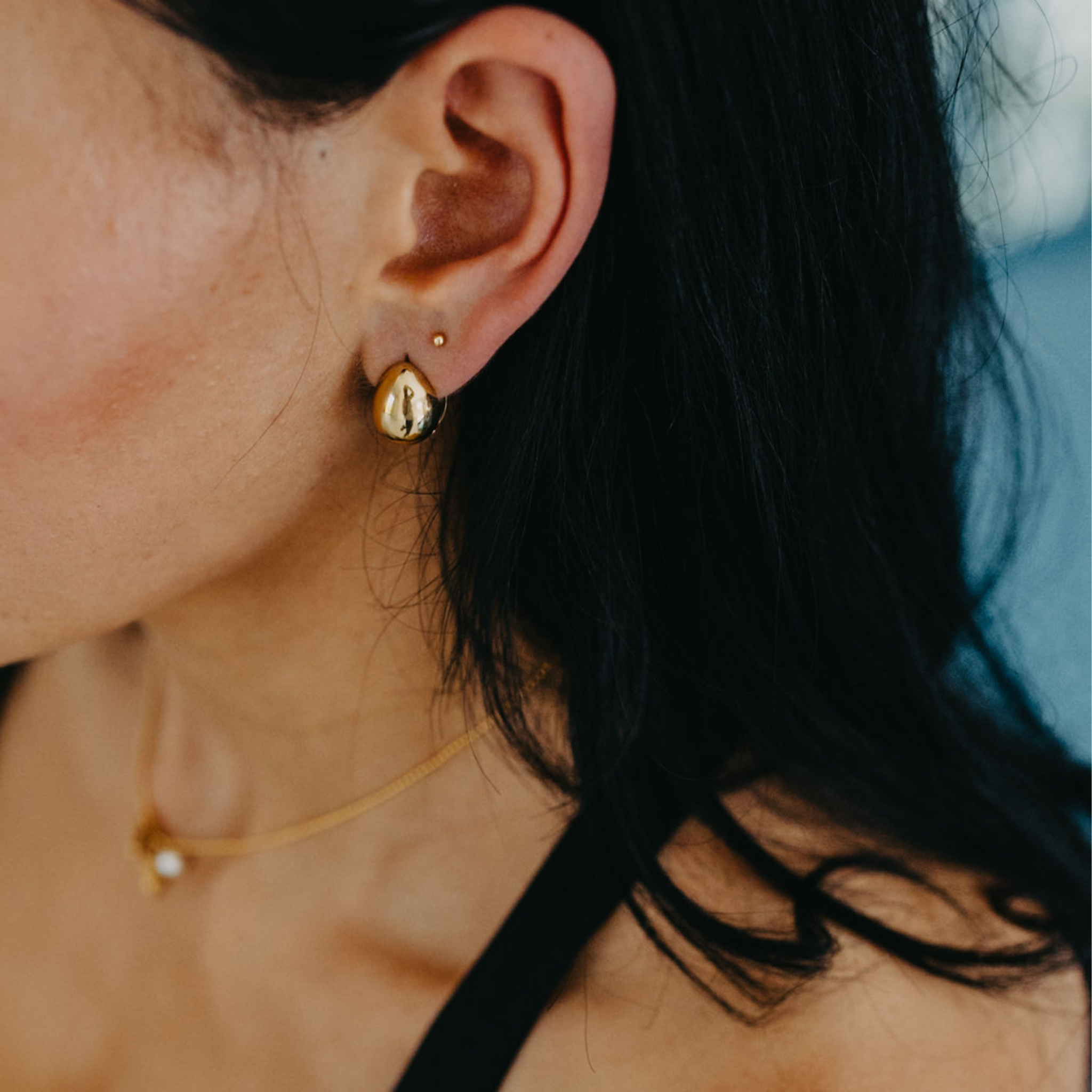 Morning Dew Ball Stud Earrings