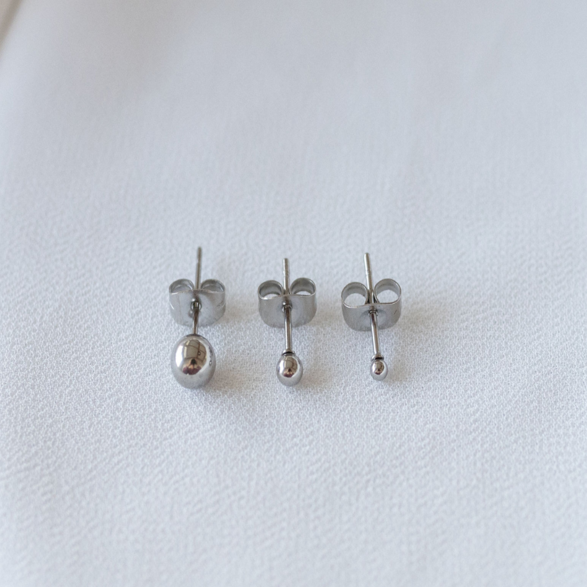 Morning Dew Ball Stud Earrings