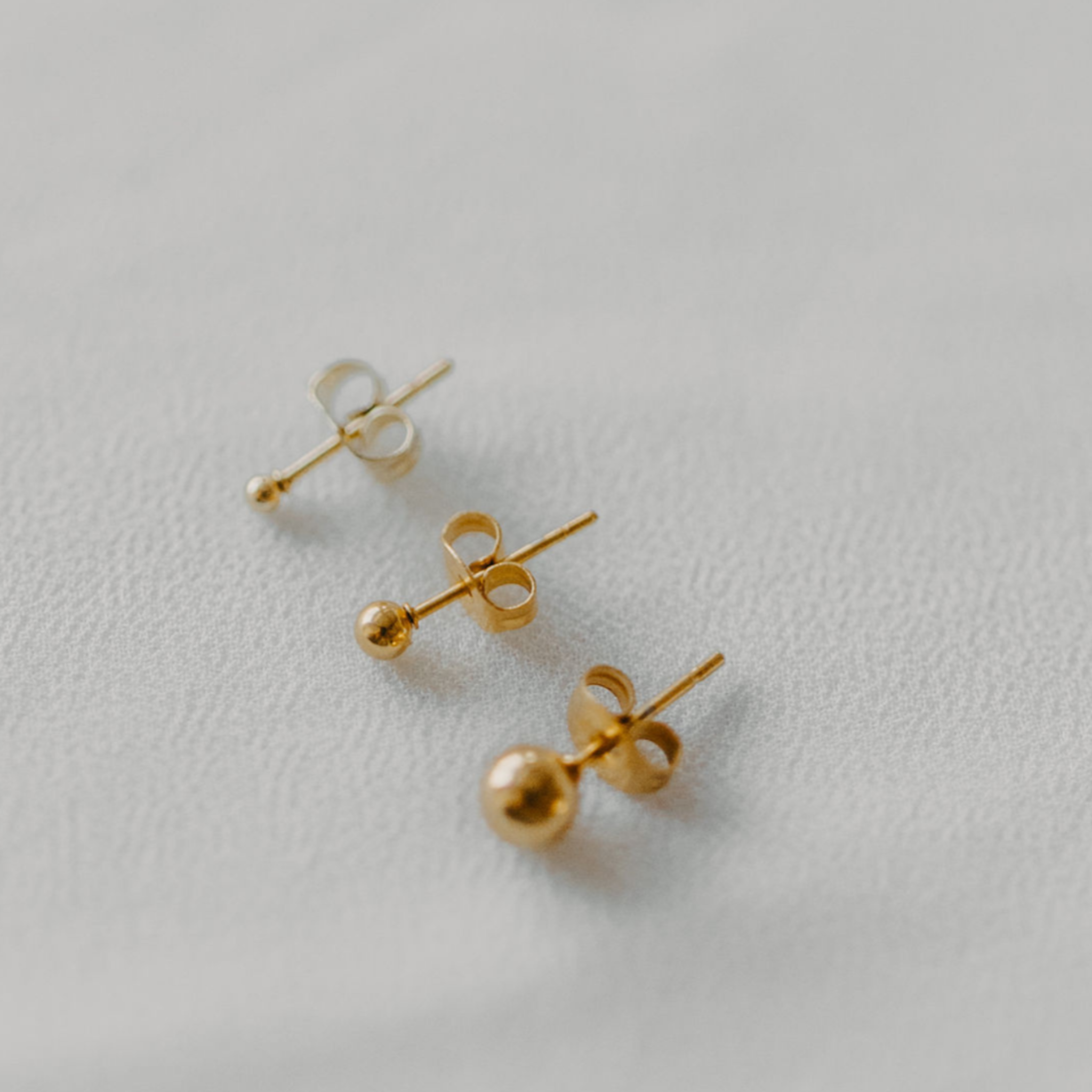 "Morning Dew" Ball Stud Earrings