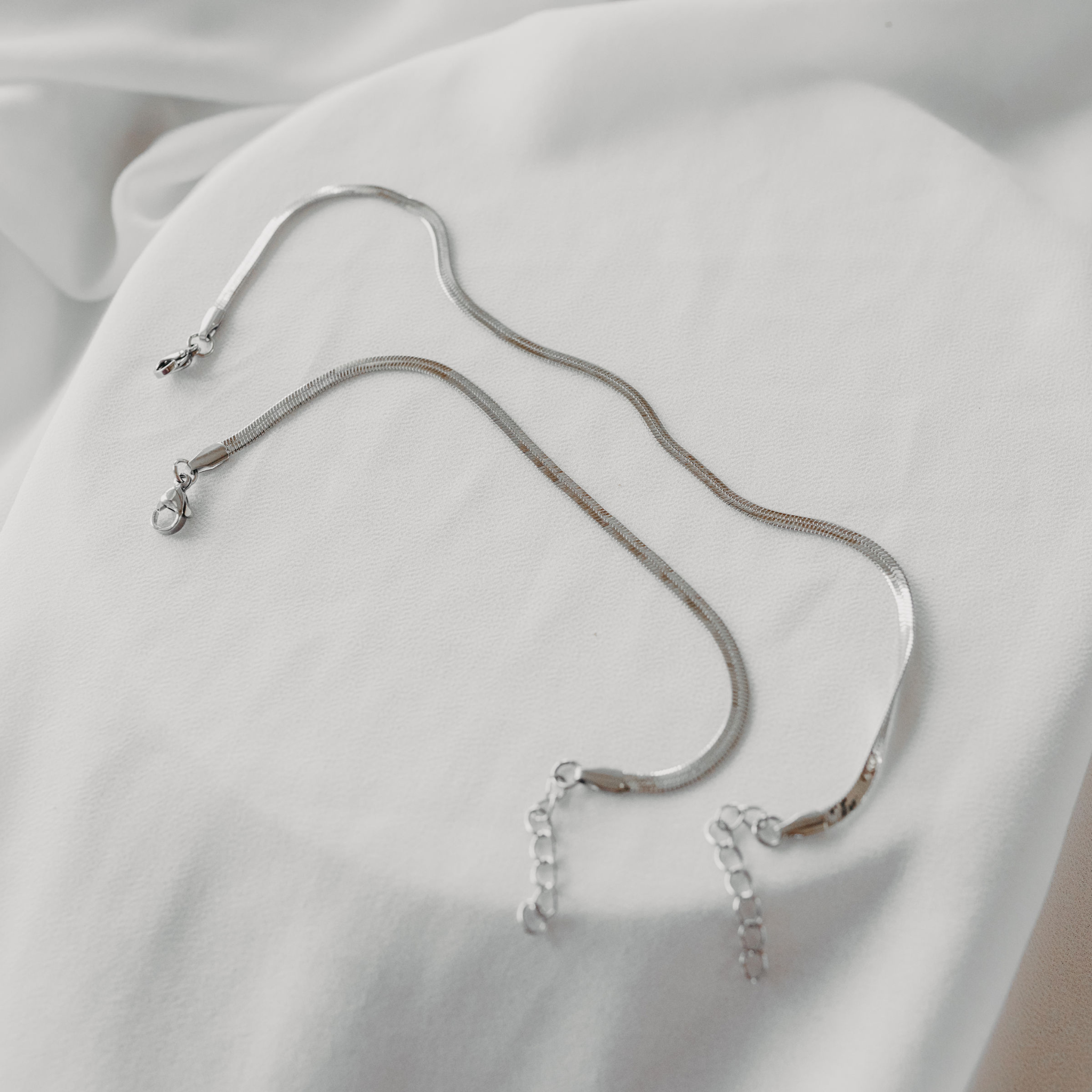 Eclipse 4mm Herringbone Waterproof Necklace