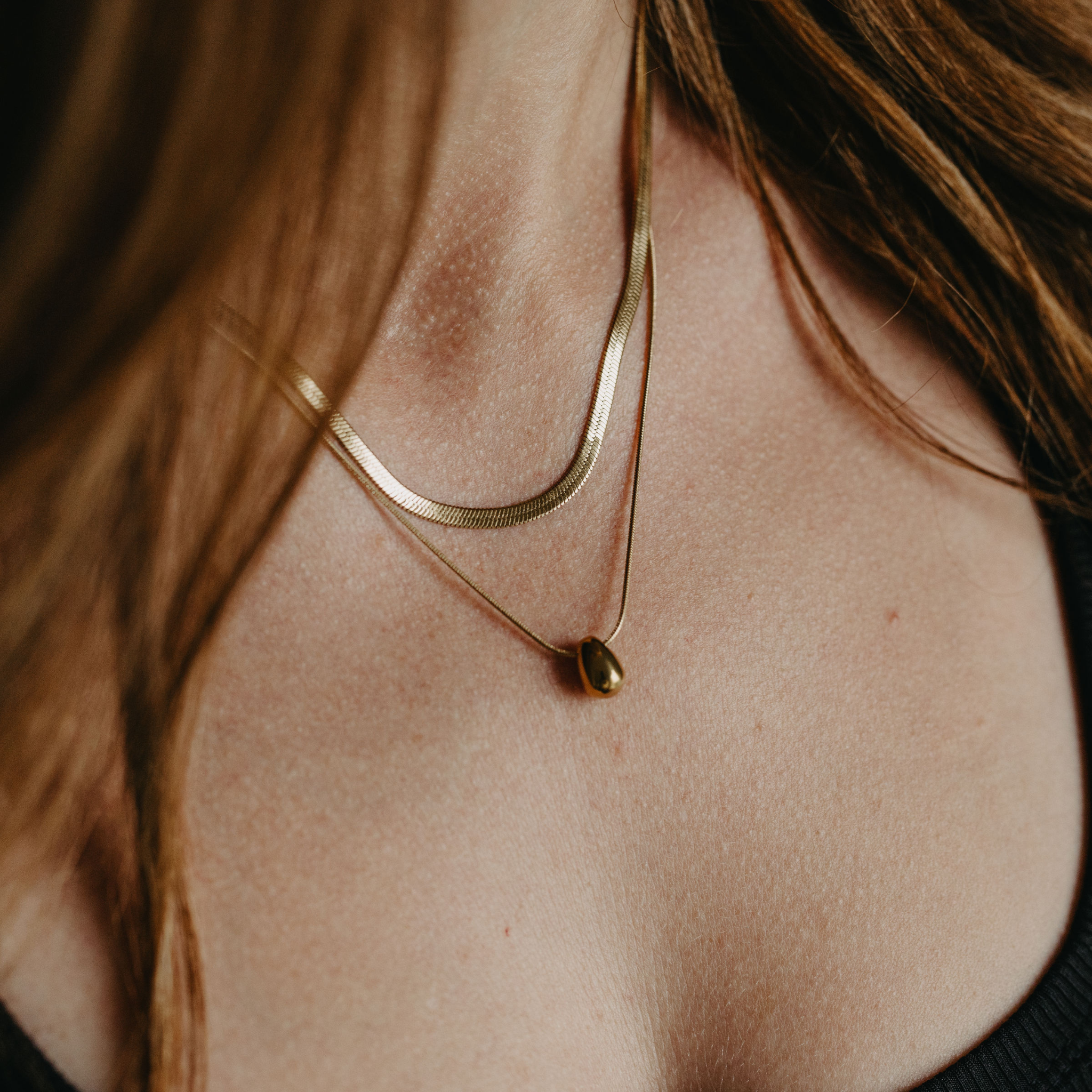 Midnight Mist Double Layer Necklace
