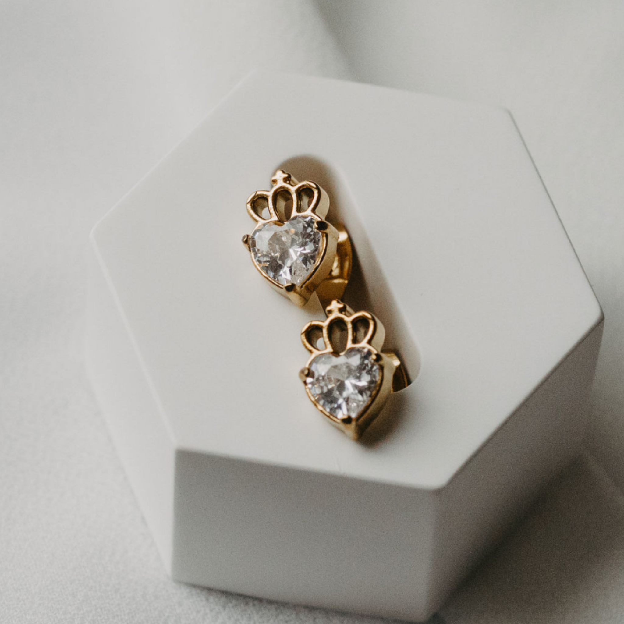 Royal Current Heart Studs