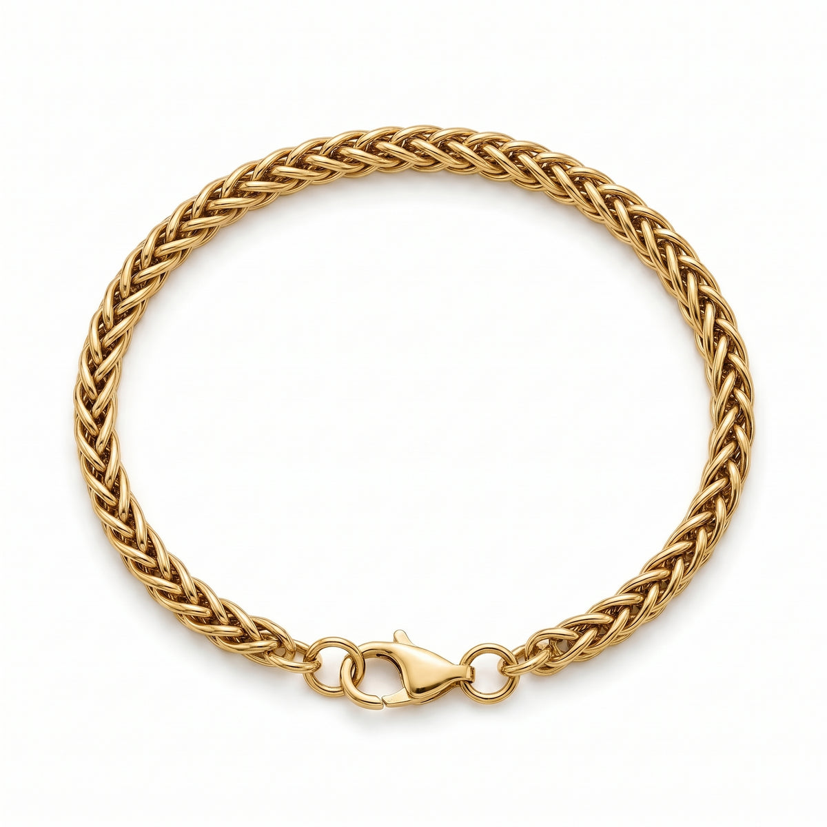 Surfside Bracelet | 18K Gold PVD | Men's Waterproof Wheat Chain Bracelet