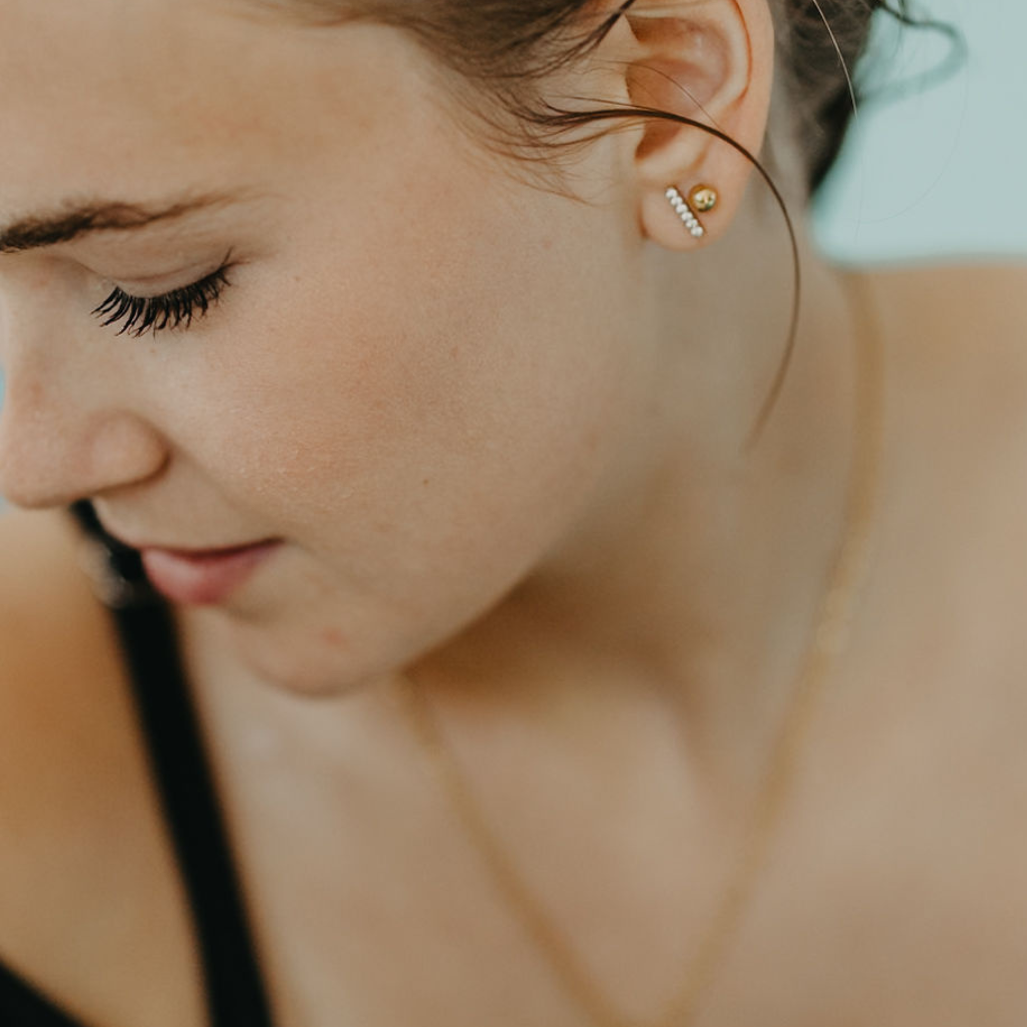 Morning Dew Ball Stud Earrings