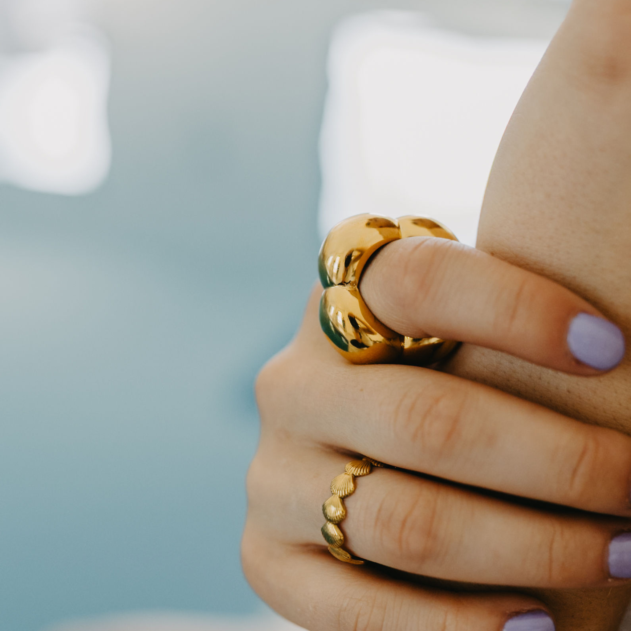 Sunkissed Shell Ring