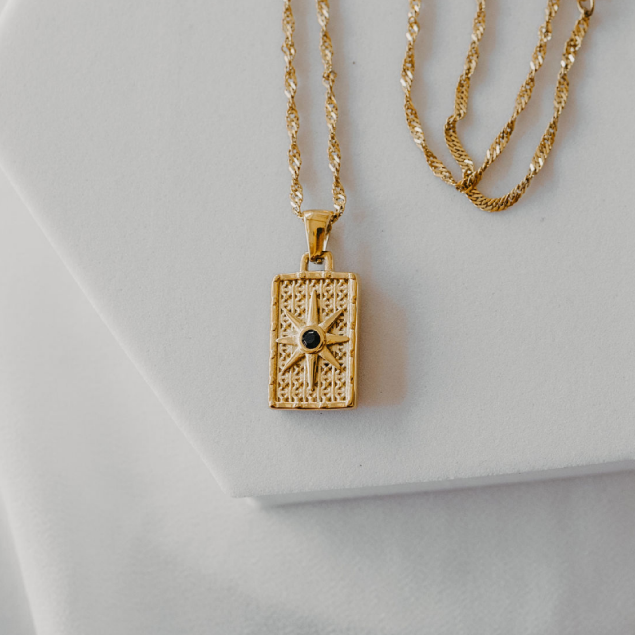 Sundrenched Square Necklace