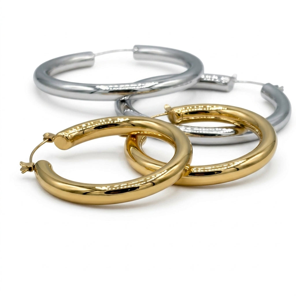 Waterproof Signature Hoop Earrings