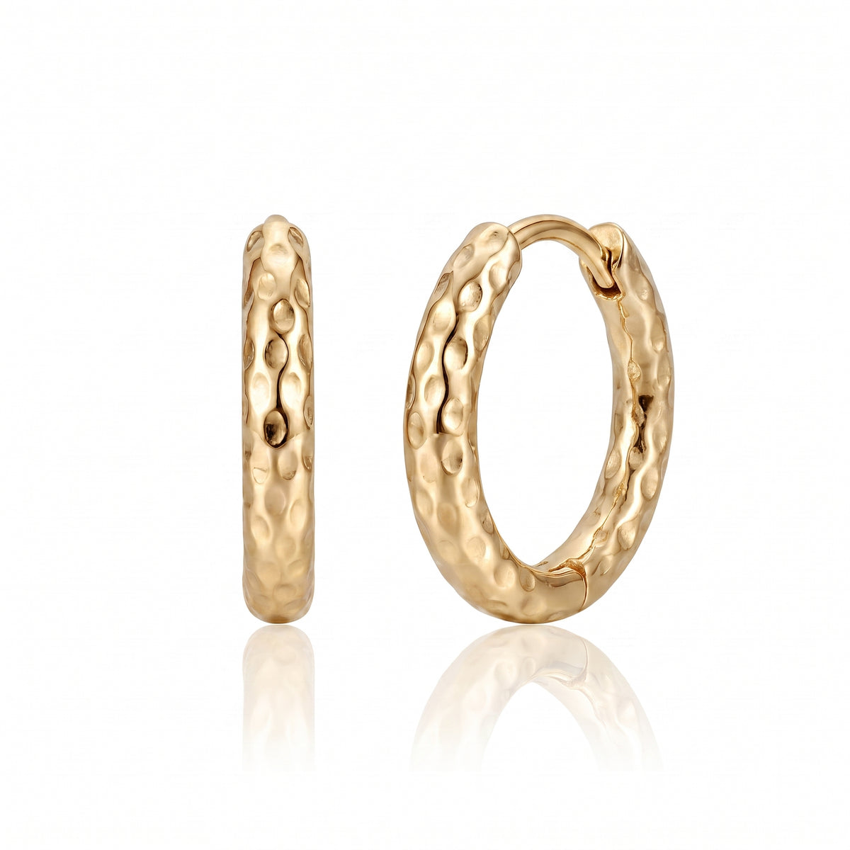 Aura Hoop Earrings | 18K Gold PVD | Waterproof Tarnish Resistant Huggie Earrings