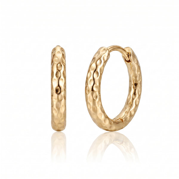 Aura Hoop Earrings | 18K Gold PVD | Waterproof Tarnish Resistant Huggie Earrings