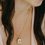 Mykonos Square Pendant Necklace 3