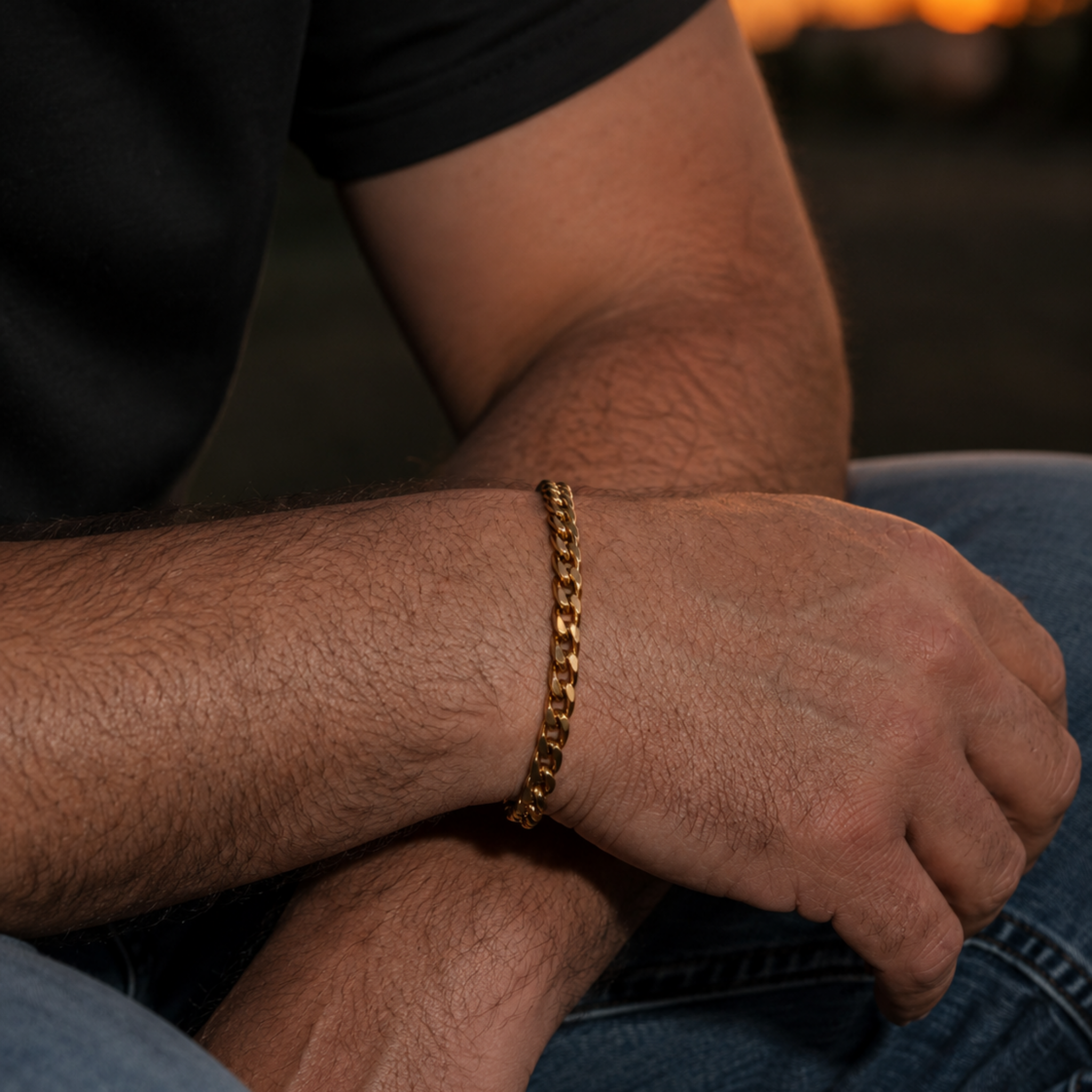 Dad Coastal Duo Set | 18K Gold PVD | Waterproof Necklace & Bracelet Gift Set