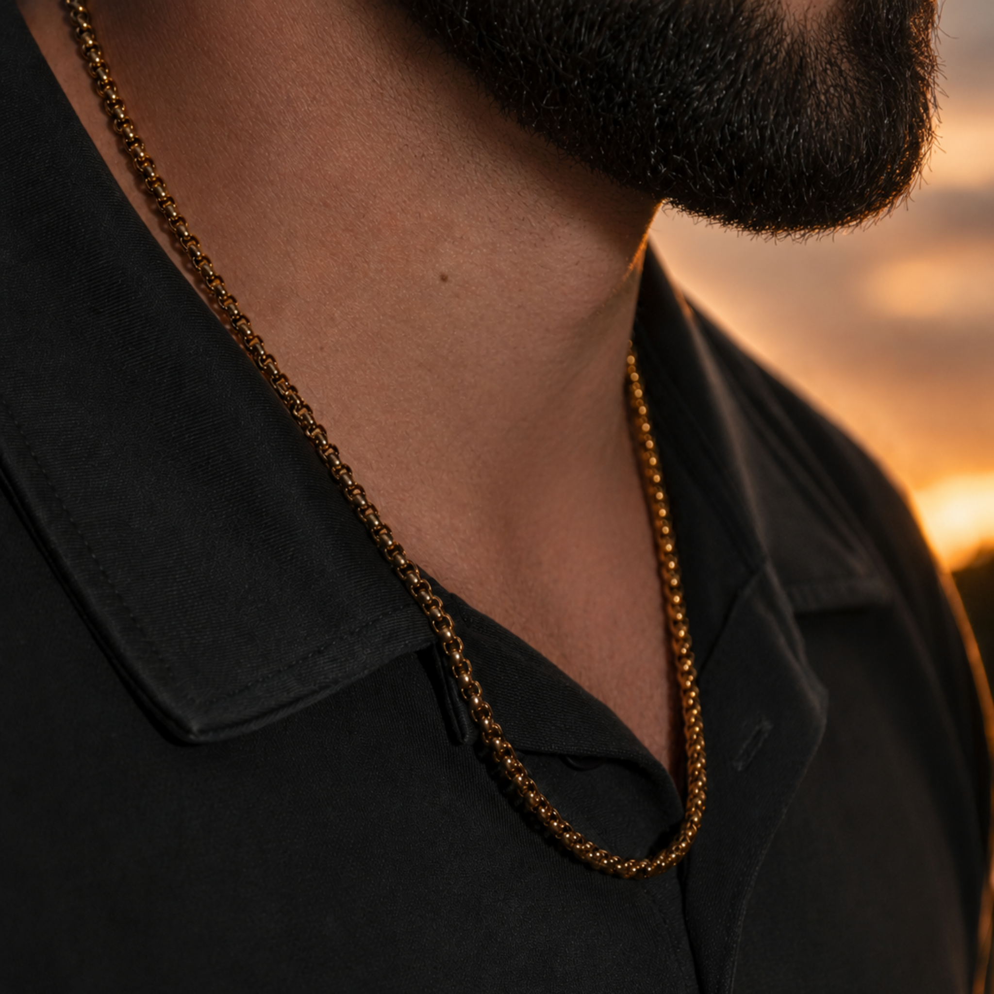 Dad Coastal Duo Set | 18K Gold PVD | Waterproof Necklace & Bracelet Gift Set