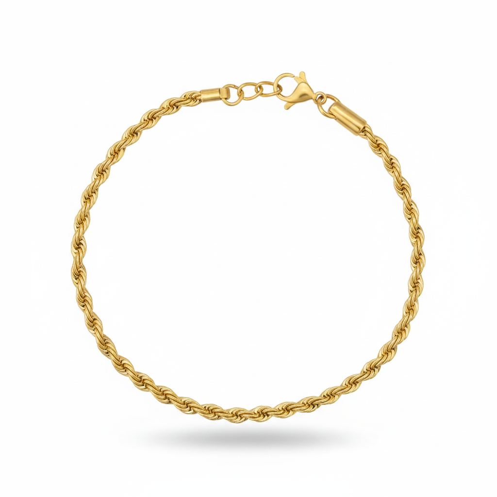 Empress 3mm Rope Chain Bracelet
