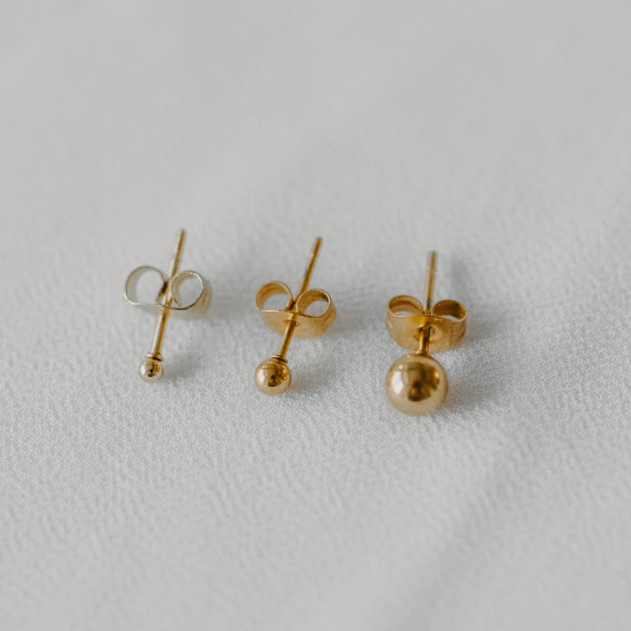 "Morning Dew" Ball Stud Earrings
