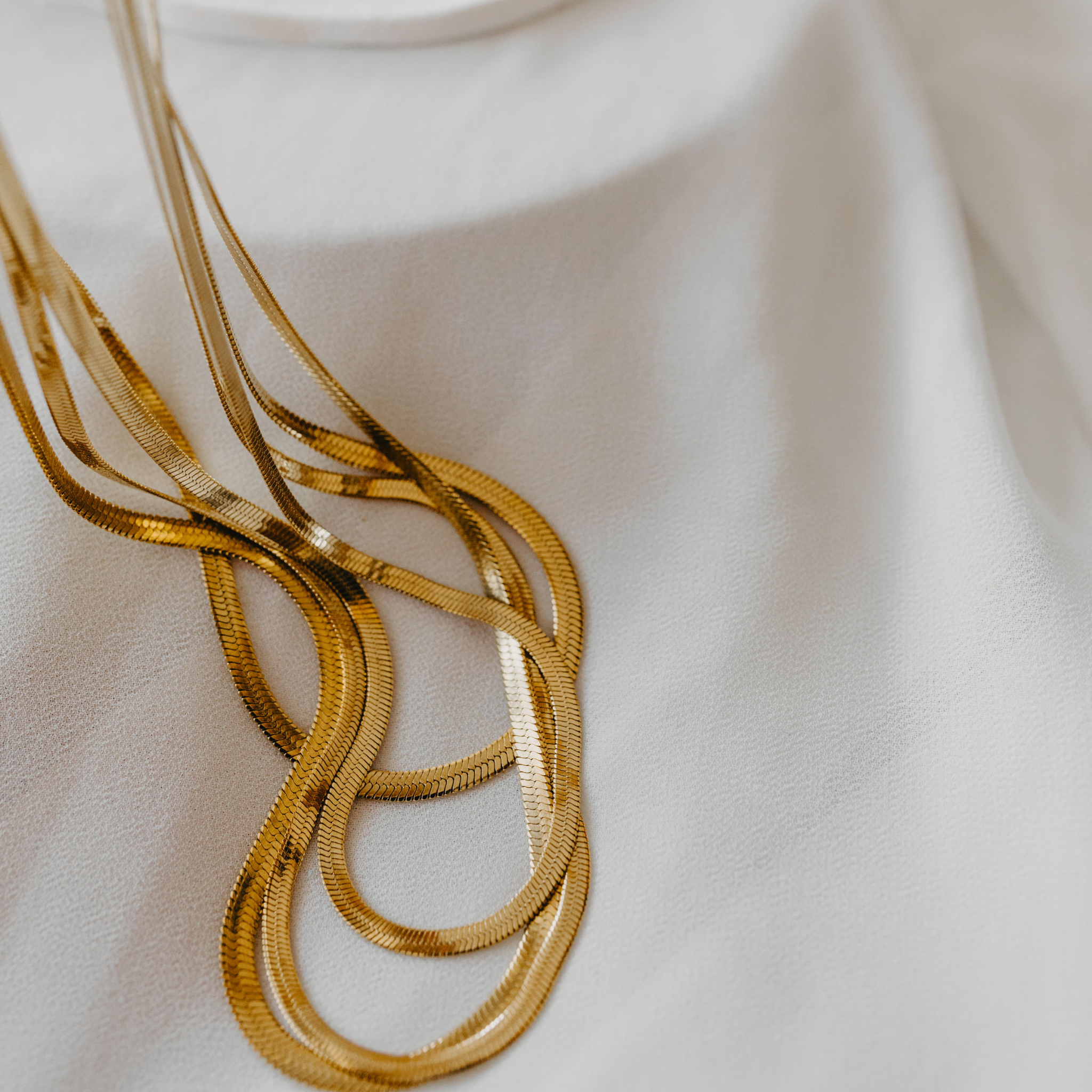 Eclipse 4mm Herringbone Waterproof Necklace