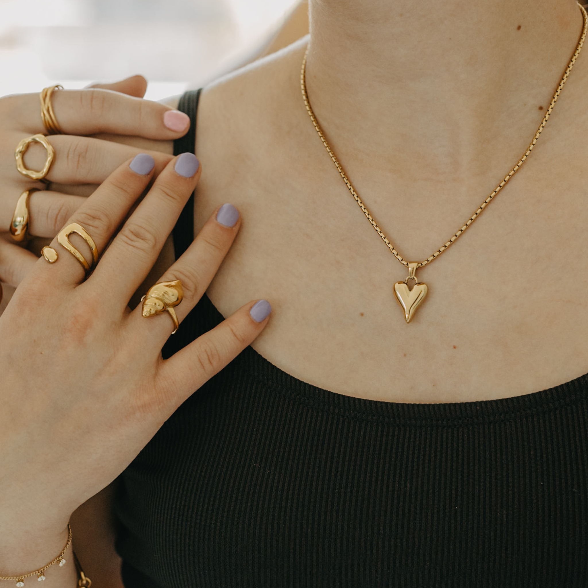 Fluent Adoration Heart Pendant Necklace