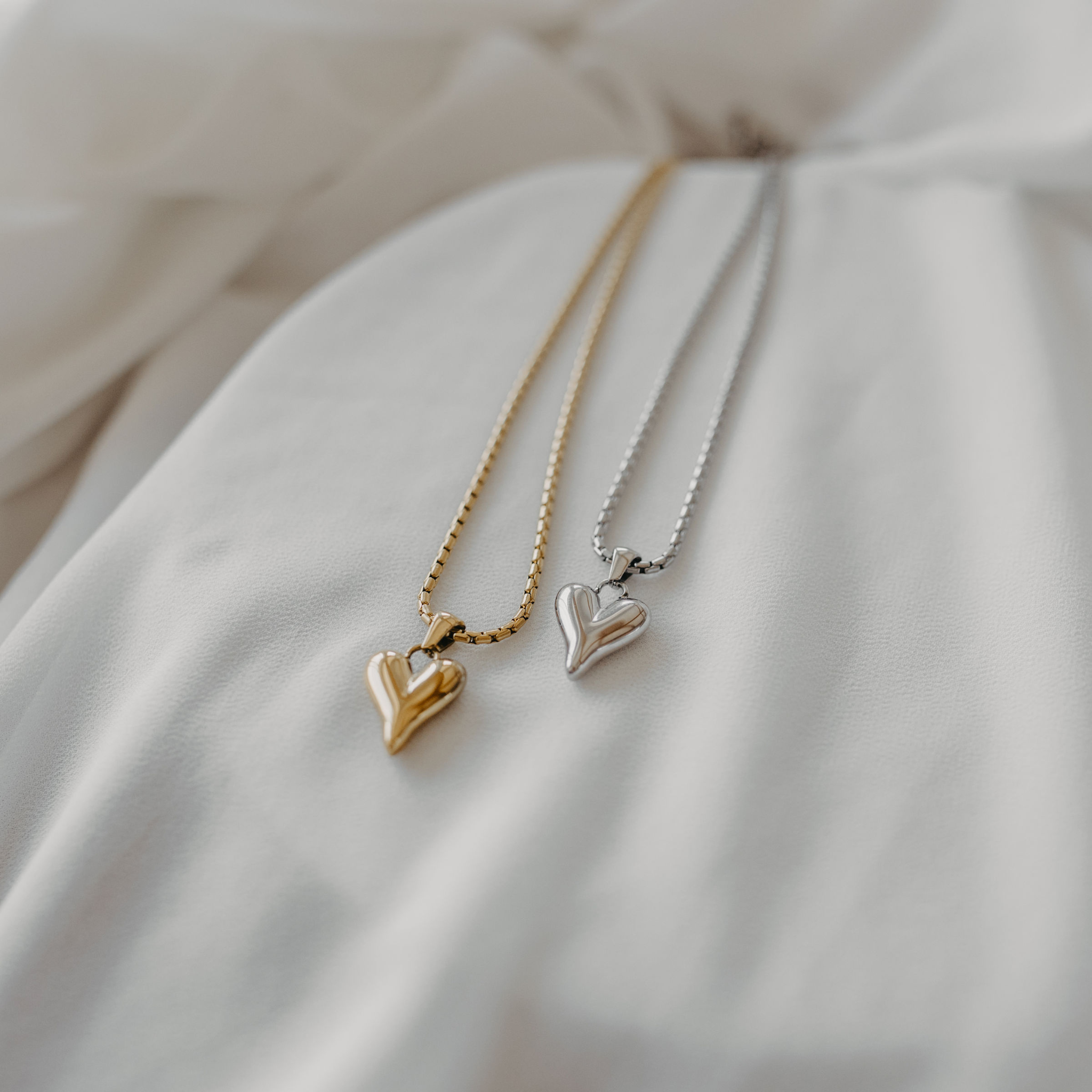 "Fluent Adoration" Heart Pendant Necklace