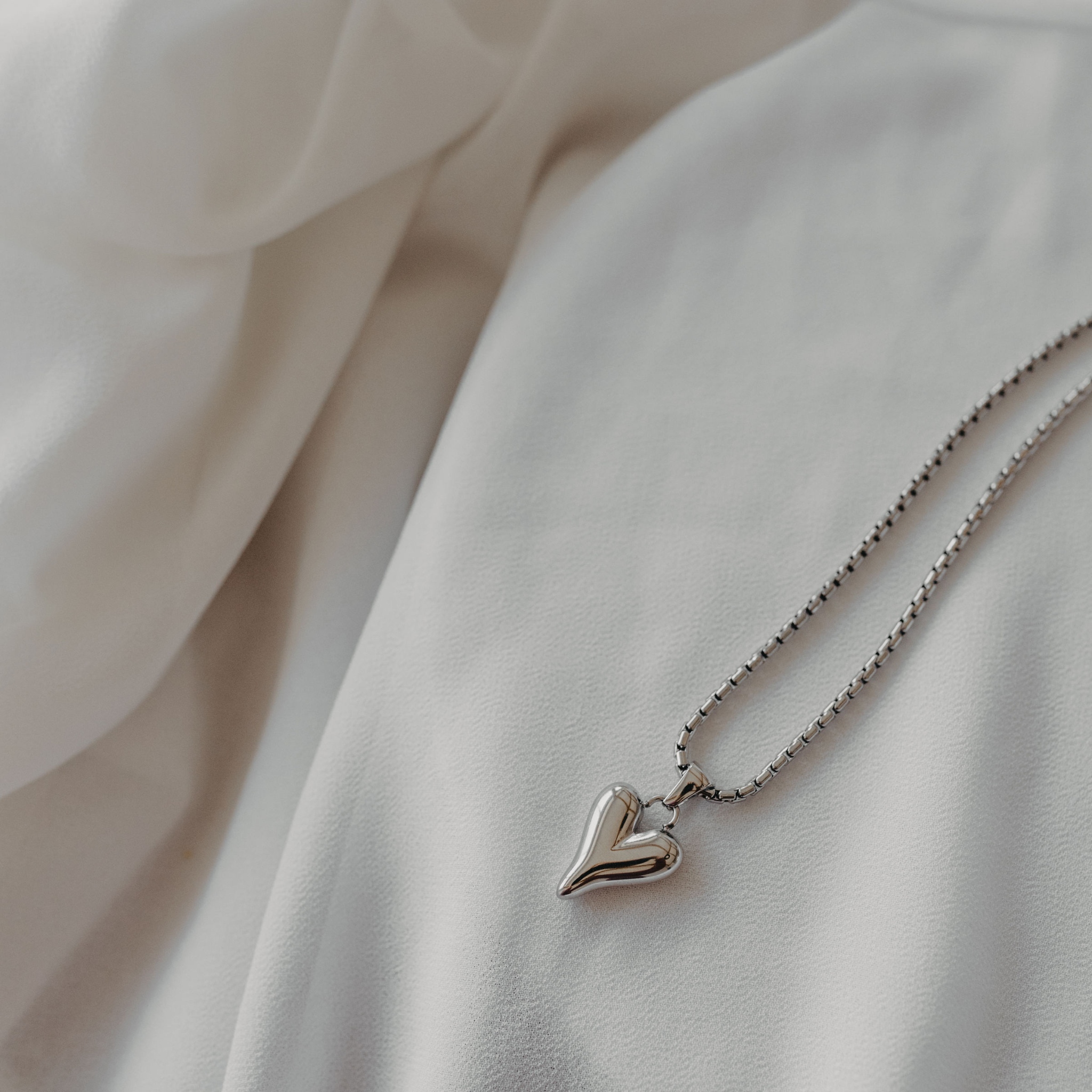 "Fluent Adoration" Heart Pendant Necklace