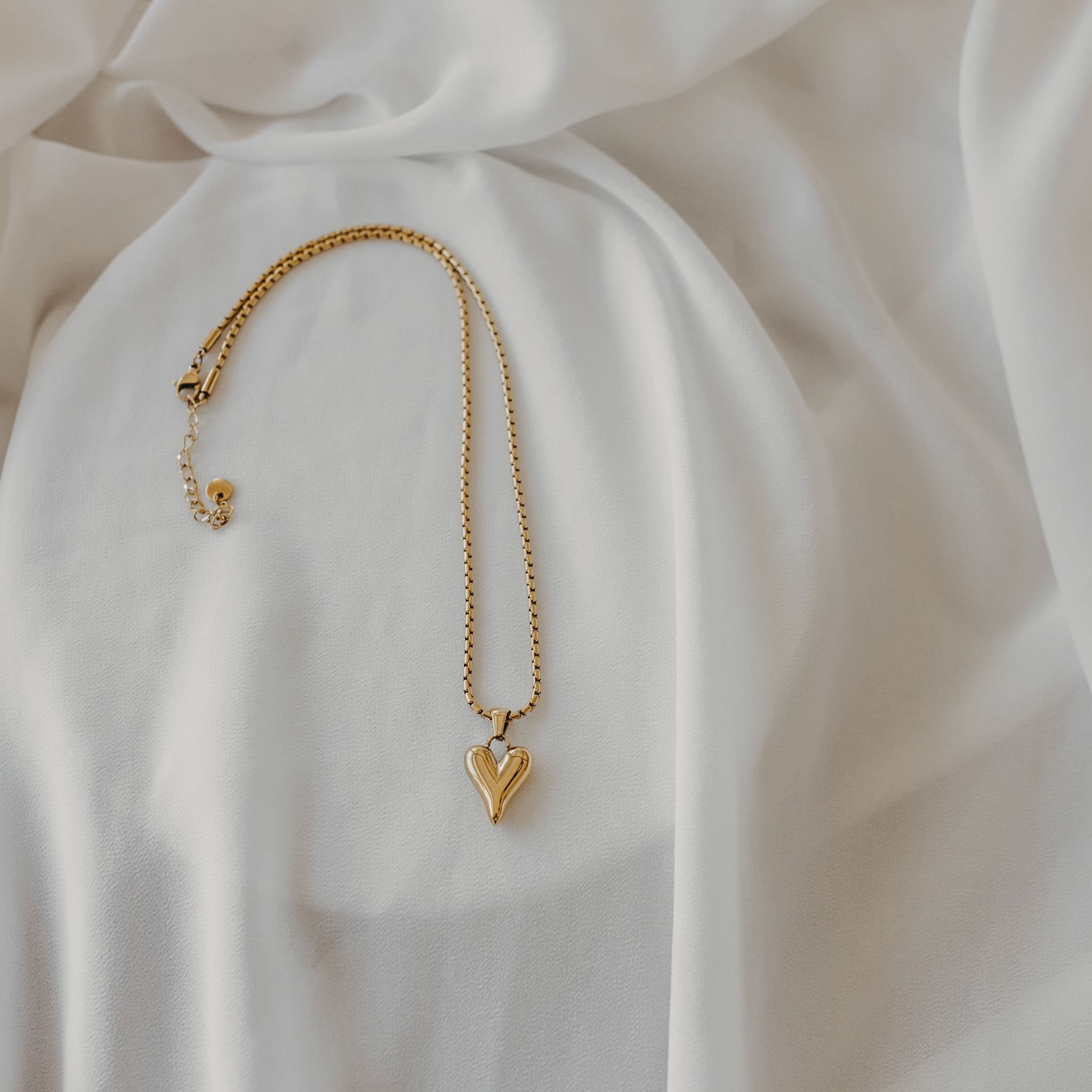 "Fluent Adoration" Heart Pendant Necklace