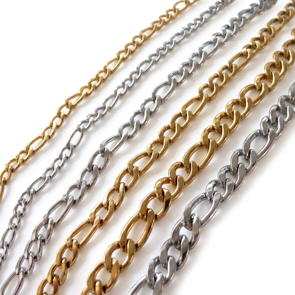 Forge Necklace | 18K Gold PVD | Waterproof Figaro Chain Necklace