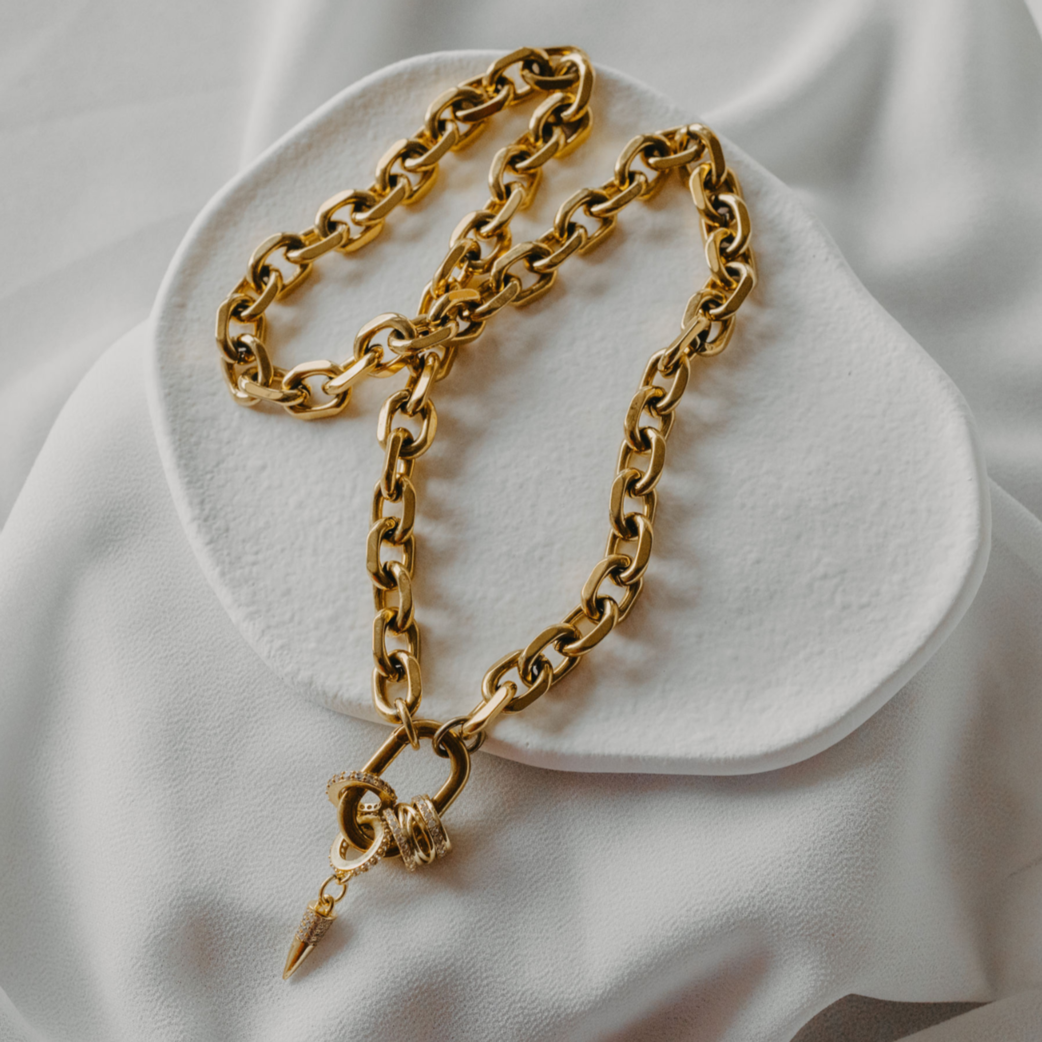 Golden Current Necklace