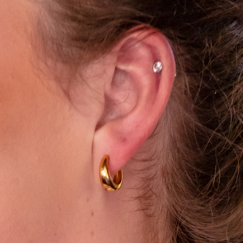 High Tide Huggie Hoops