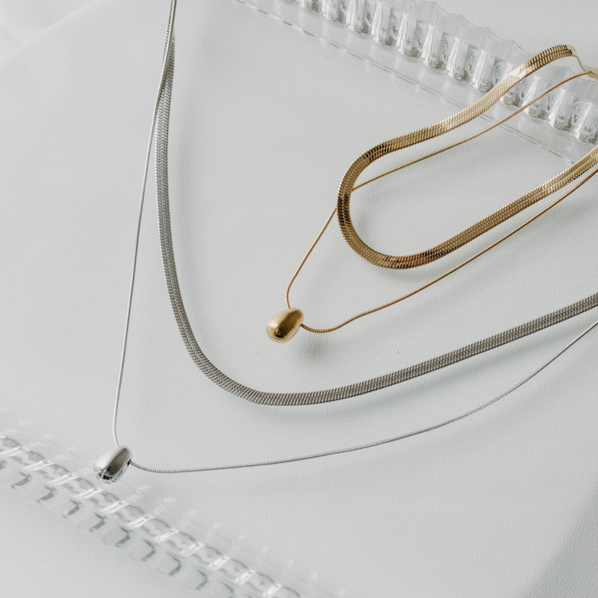 Midnight Mist Double Layer Necklace