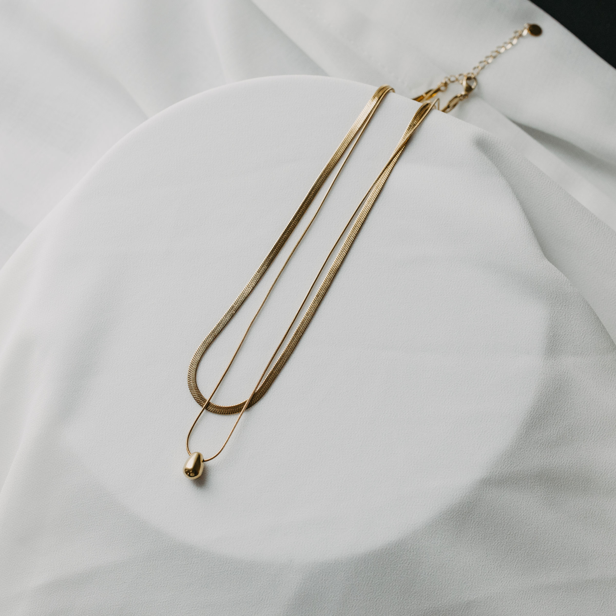 Midnight Mist Double Layer Necklace