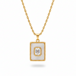 Mykonos Square Pendant Necklace 1