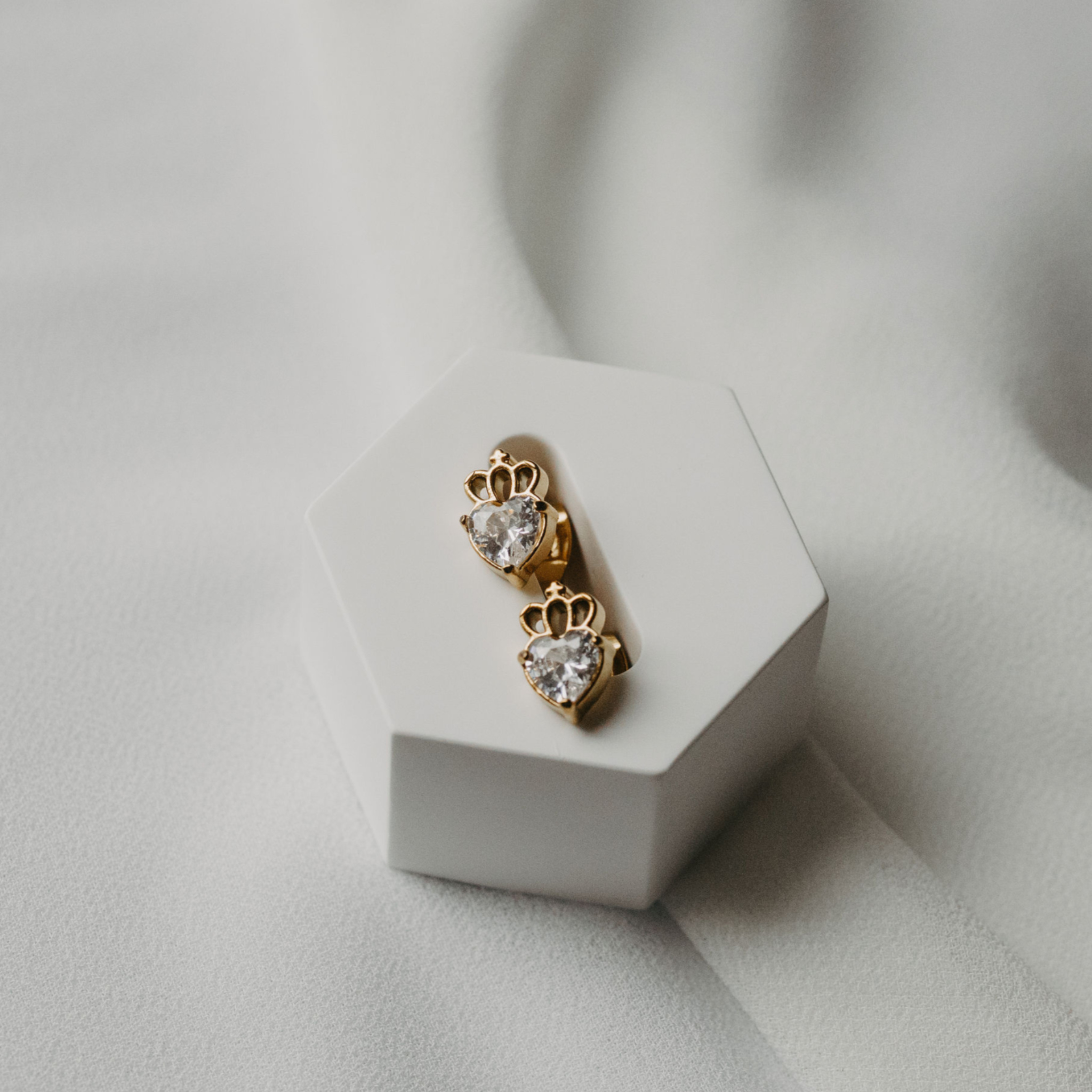 Royal Current Heart Studs