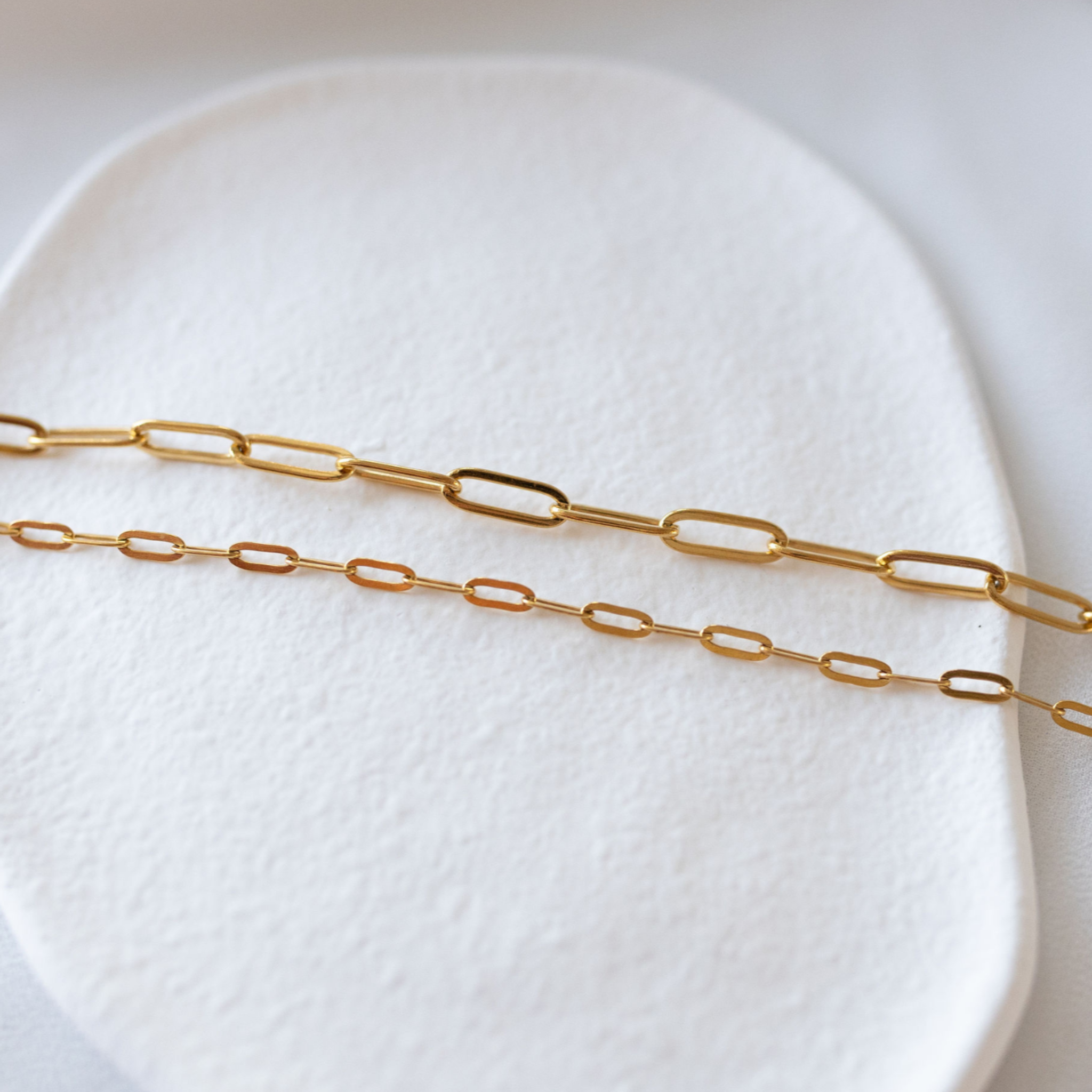 "SandSwept" 12mm Paperclip Bracelets