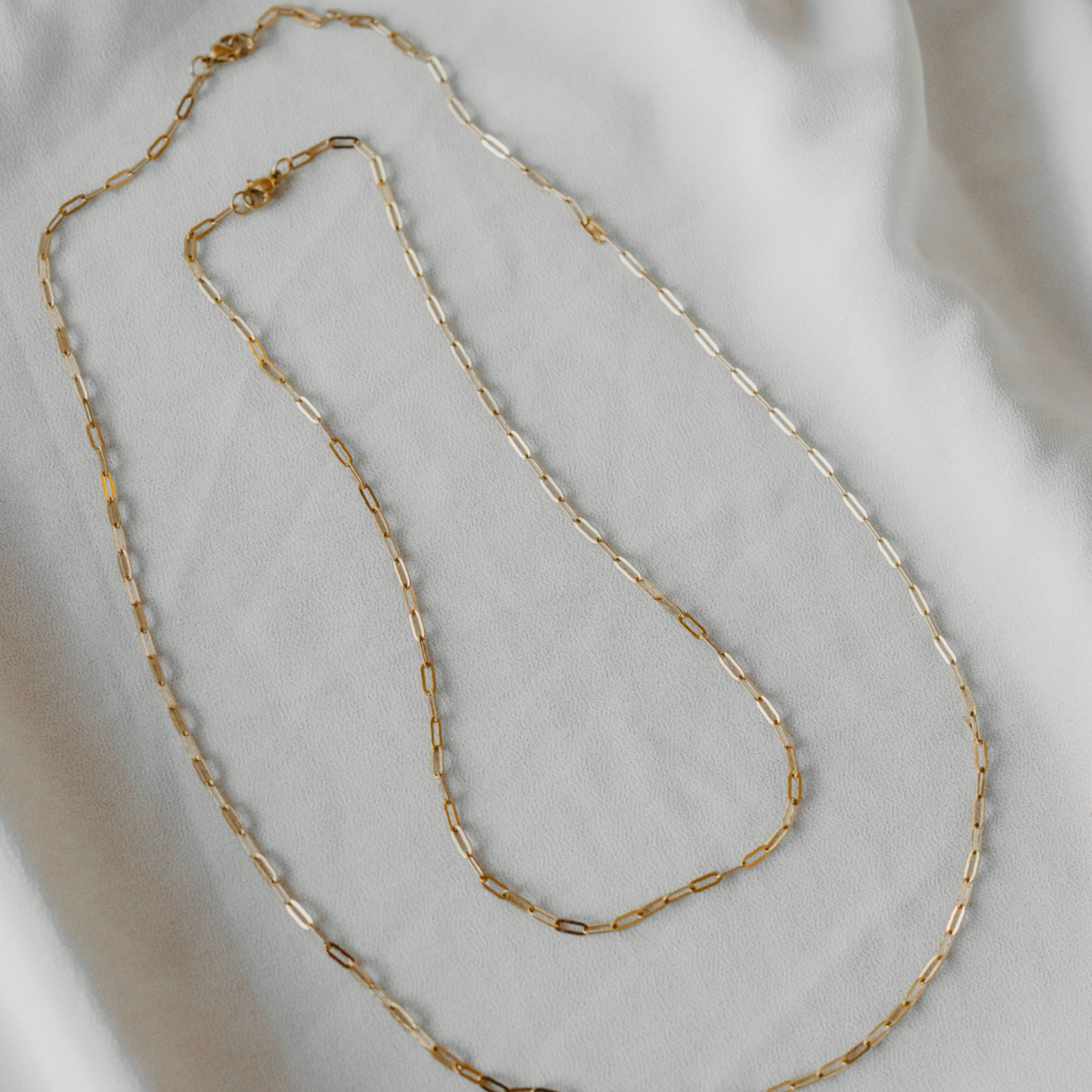 "SandSwept" 6.5mm Paperclip Chain Necklace