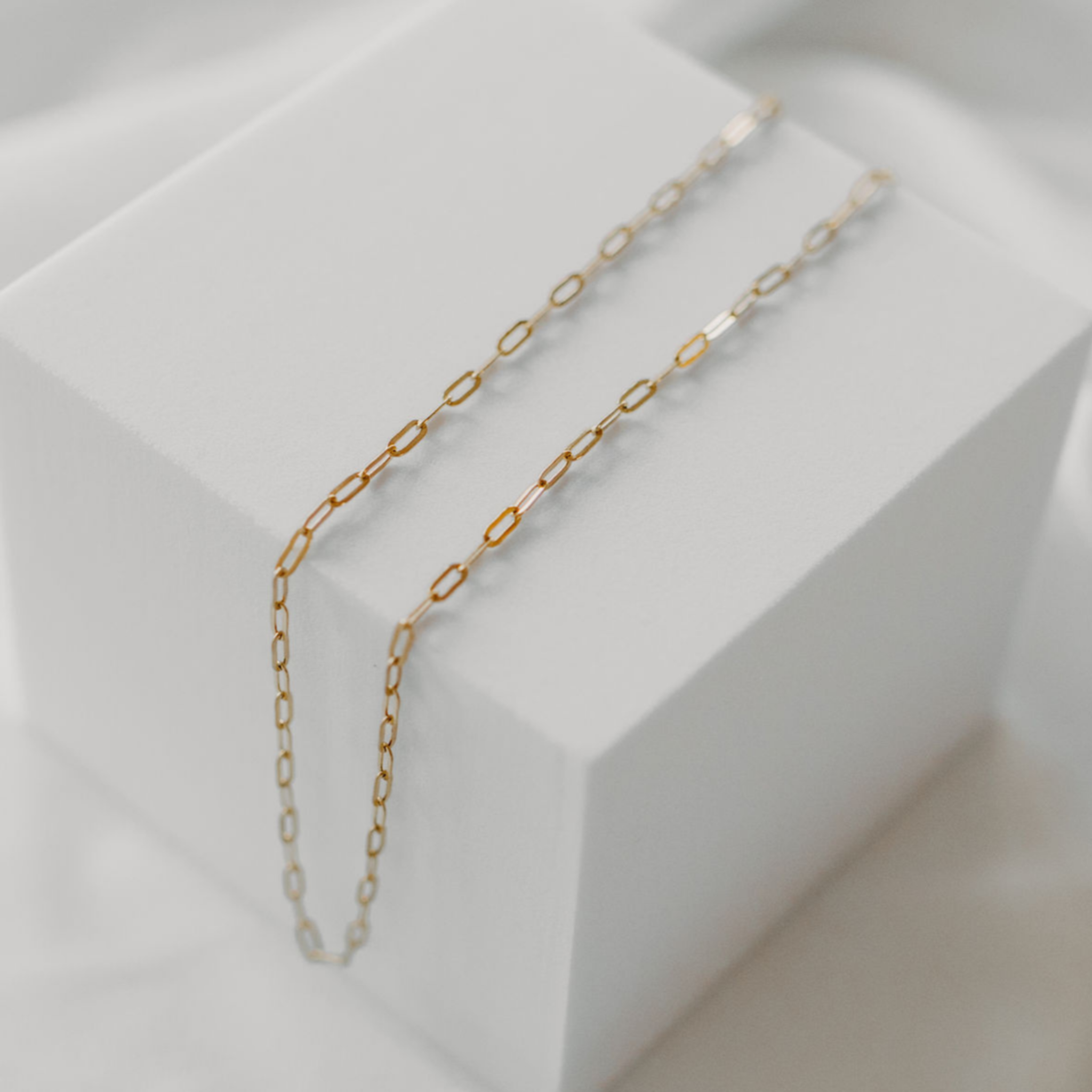 "SandSwept" 6.5mm Paperclip Chain Necklace