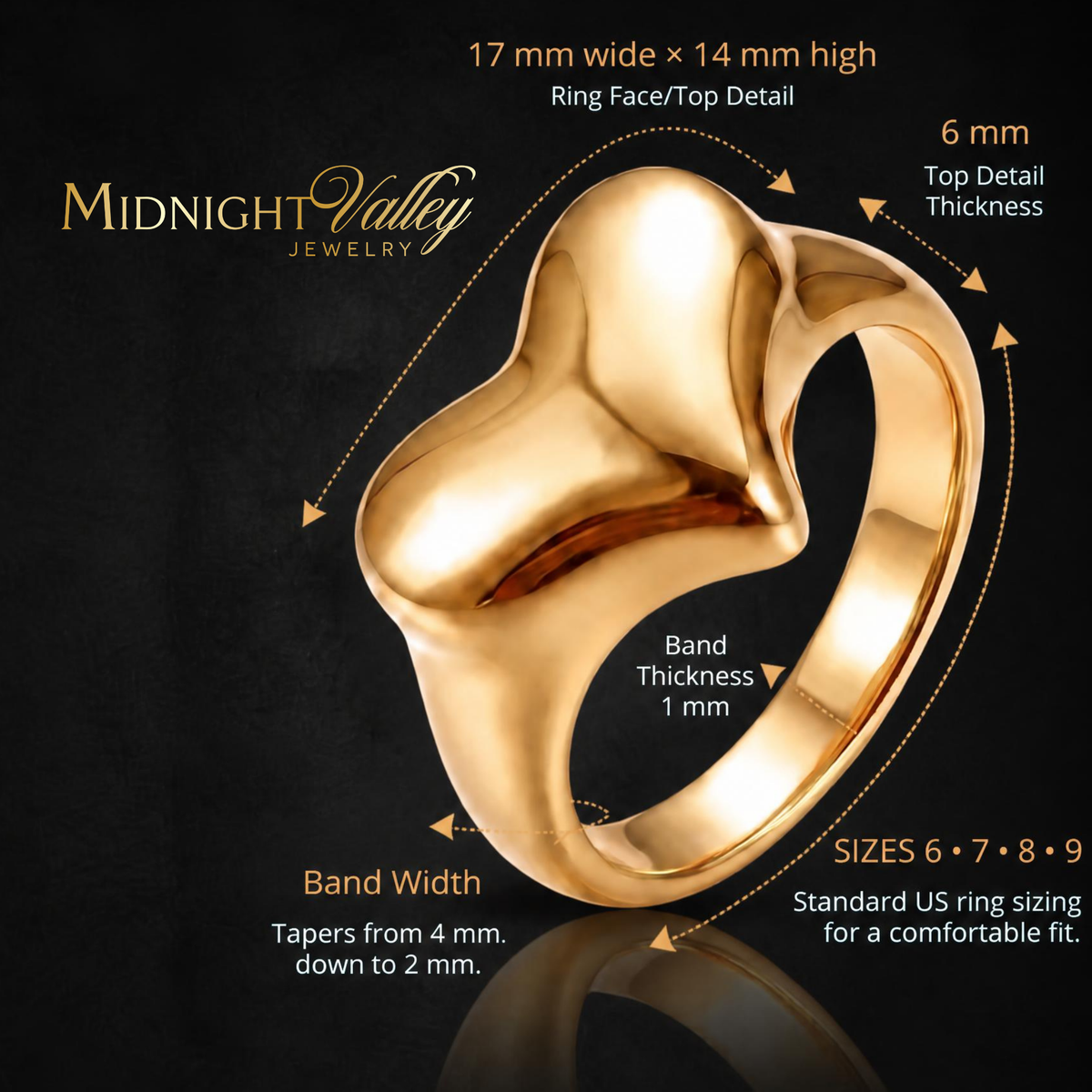 Depths of Love Heart Ring
