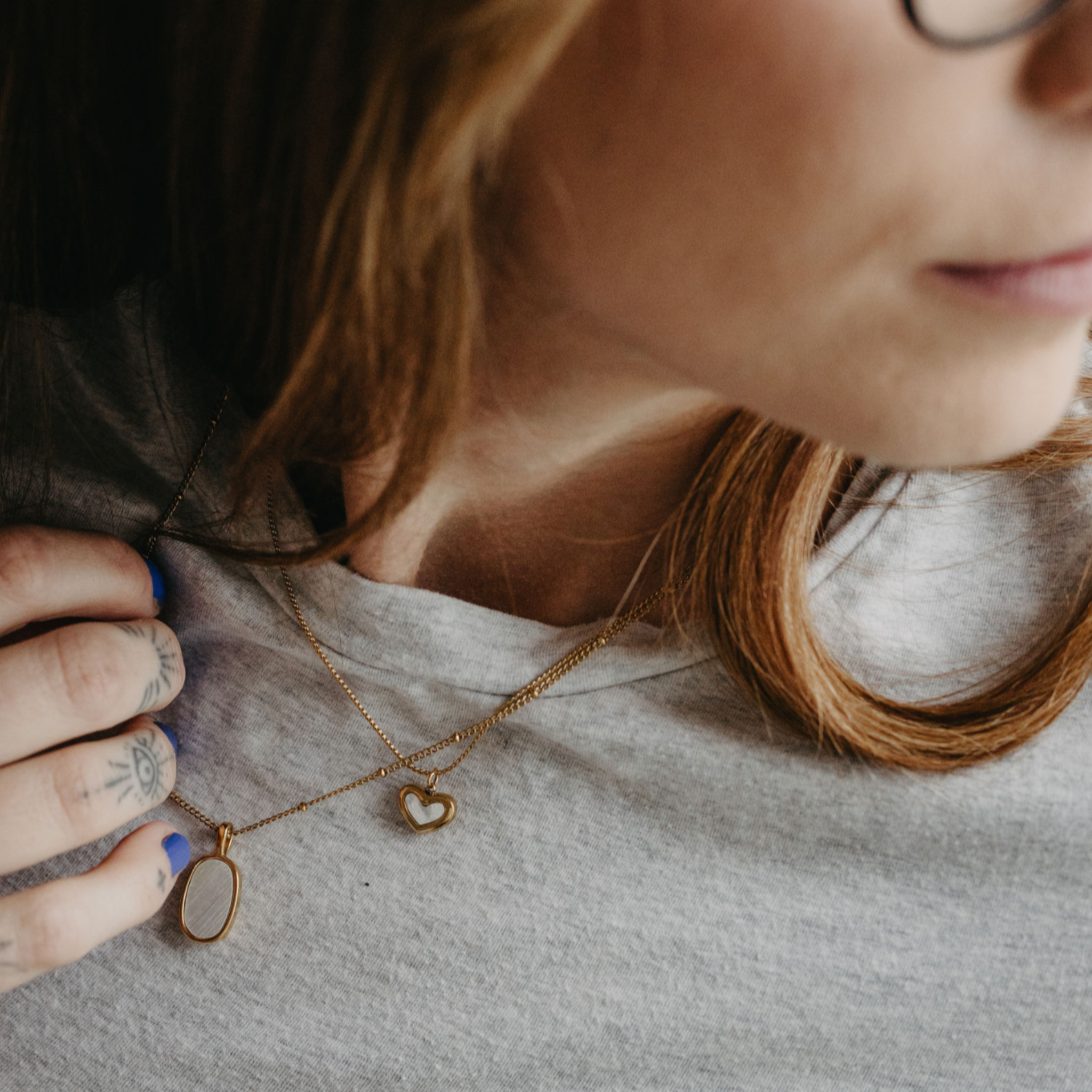 "Mi Amore" Heart Pendant Necklace