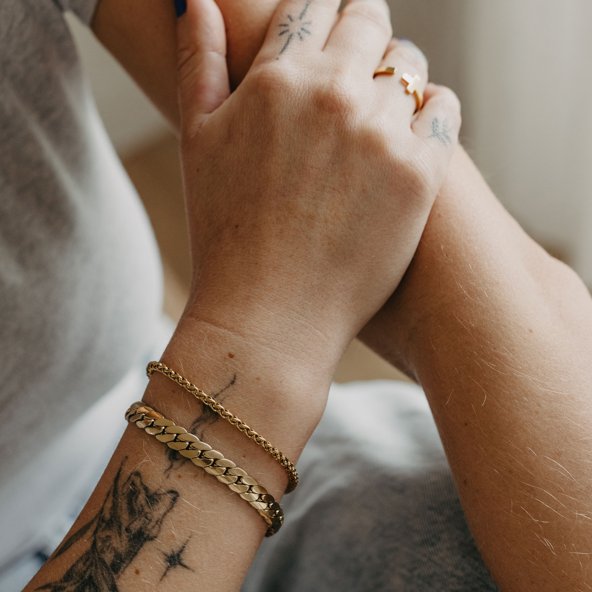 "Surfside" 3mm Wheat Chain Bracelet
