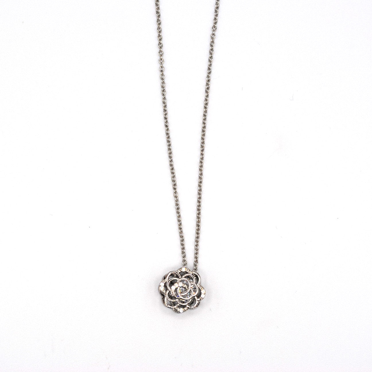 Sparkling Peony Necklace