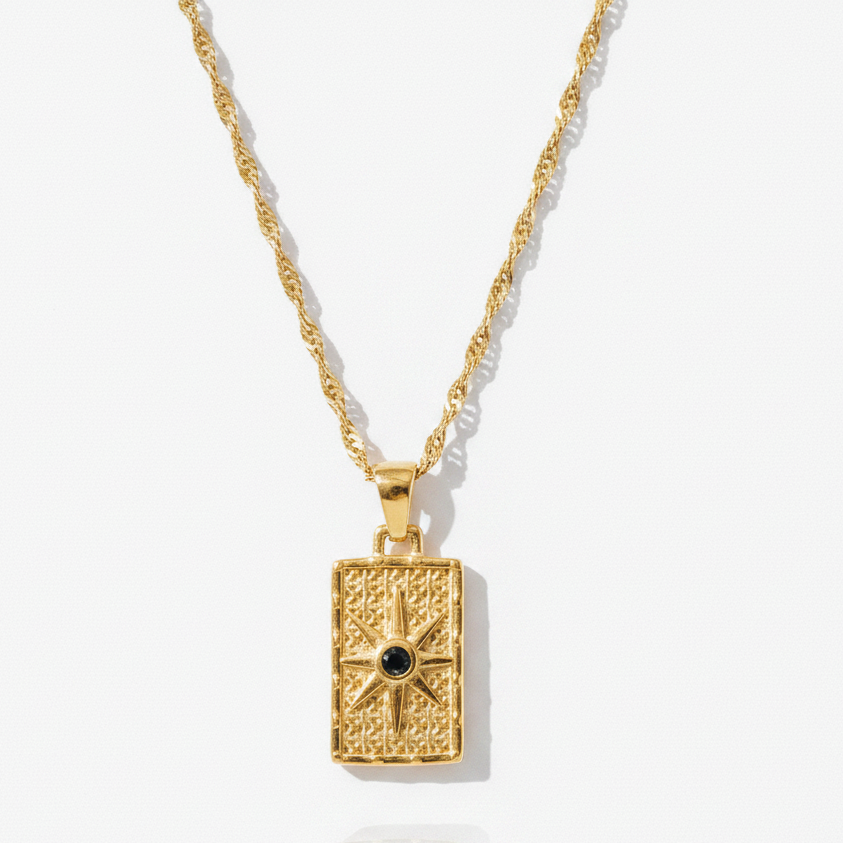 Sundrenched Square Necklace