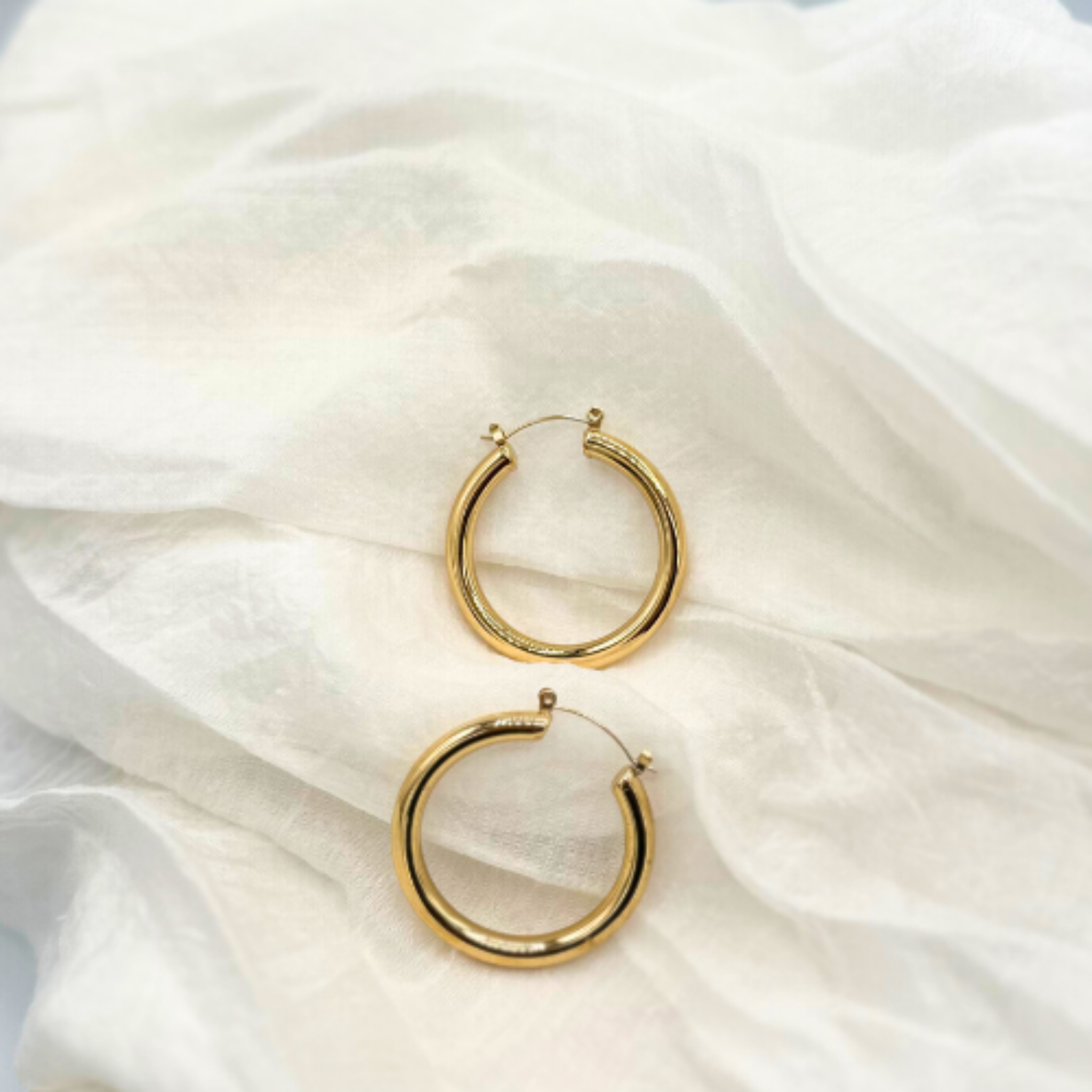 Waterproof Signature Hoop Earrings