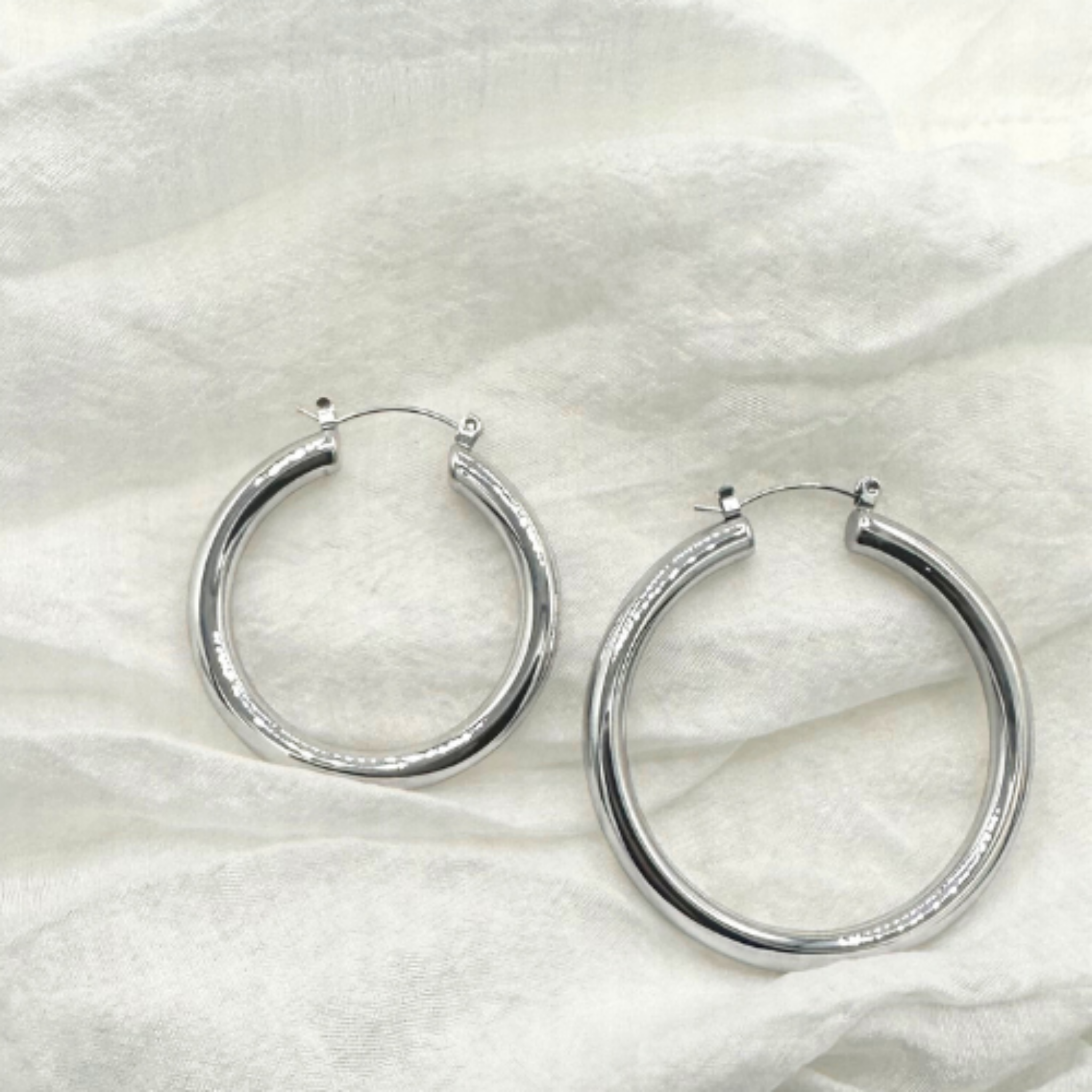 Waterproof Signature Hoop Earrings
