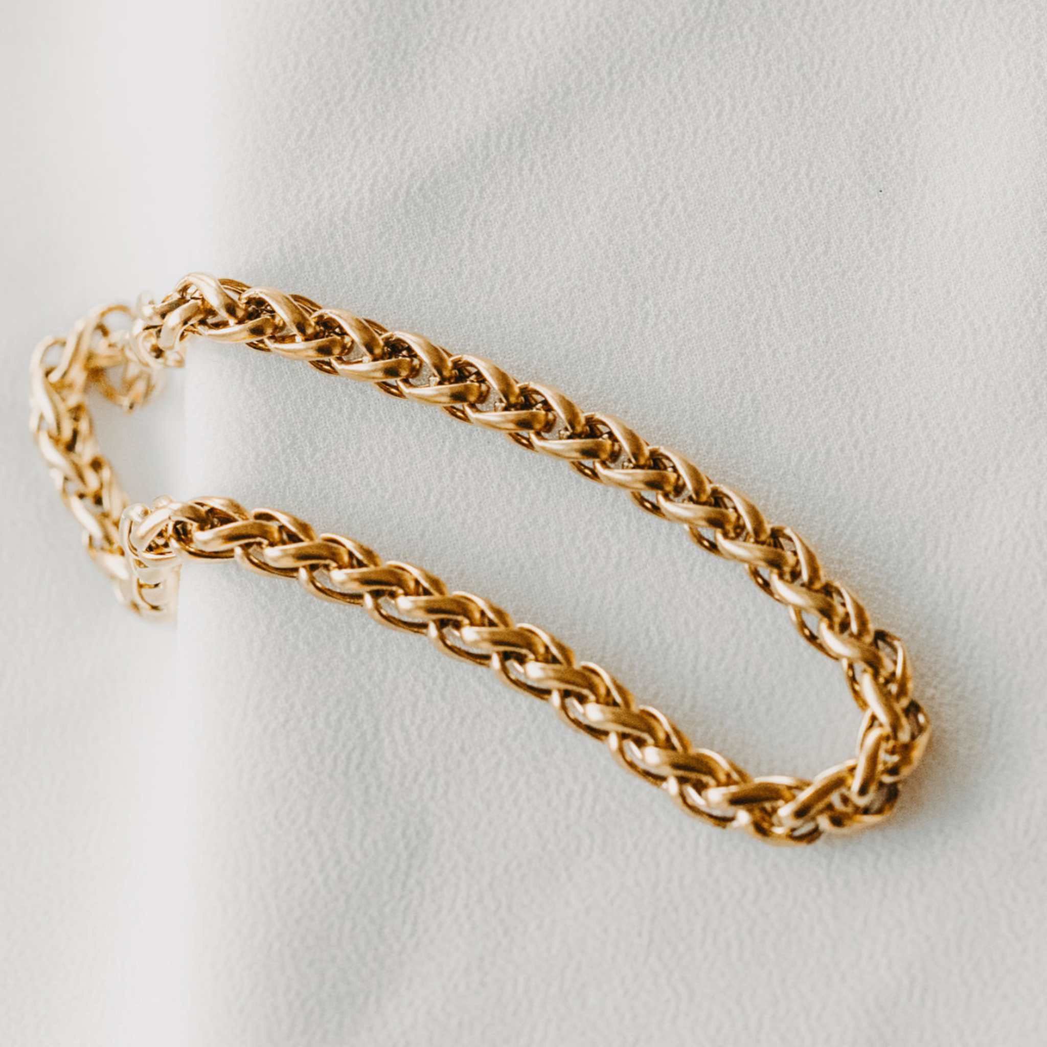 "Surfside" 5mm Wheat Chain Bracelet