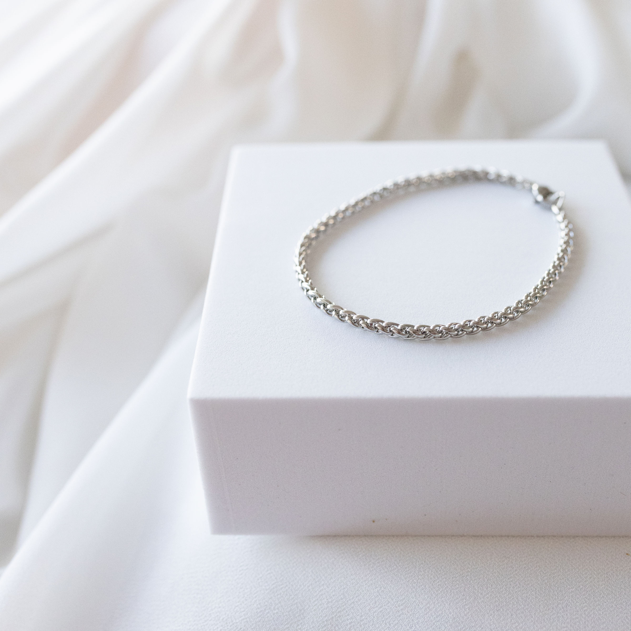 "Surfside" 5mm Wheat Chain Bracelet