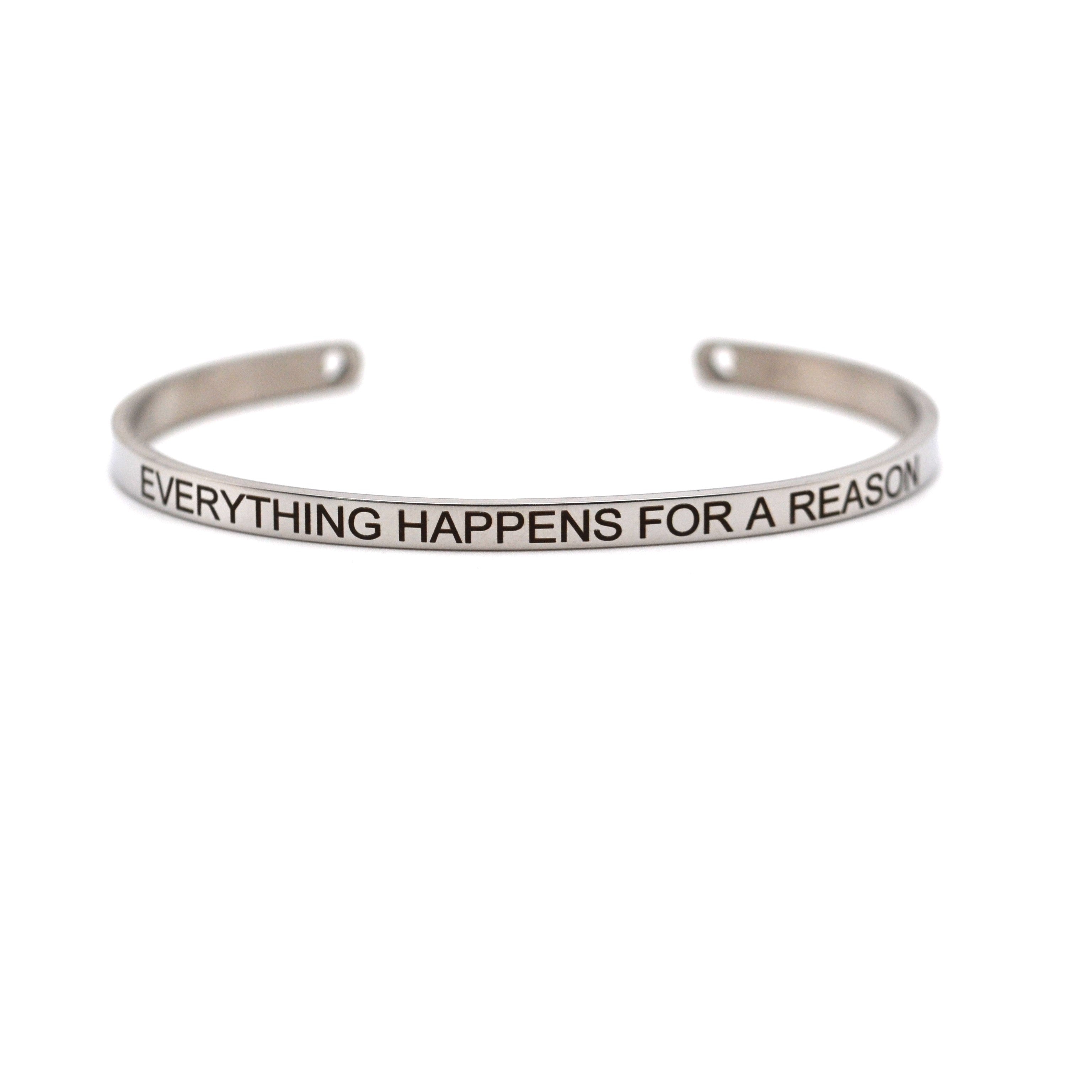 Power Bracelet - Everything Happens For A Reason